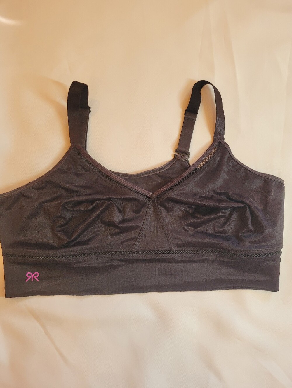 Ruby Ribbon Black Seamless Wireless Bra 40